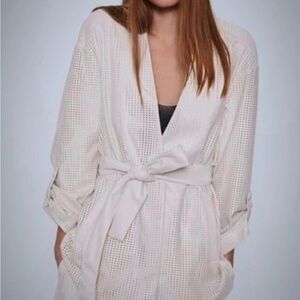 Zara vegan leather jacket